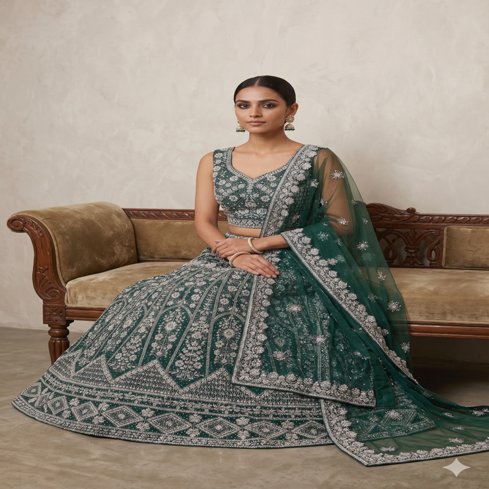 CTP-60350 Girls Beads Lehenga