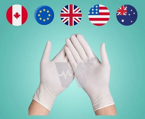 M-Care Examination Gloves - Latex Powdered White Small Box of 100
