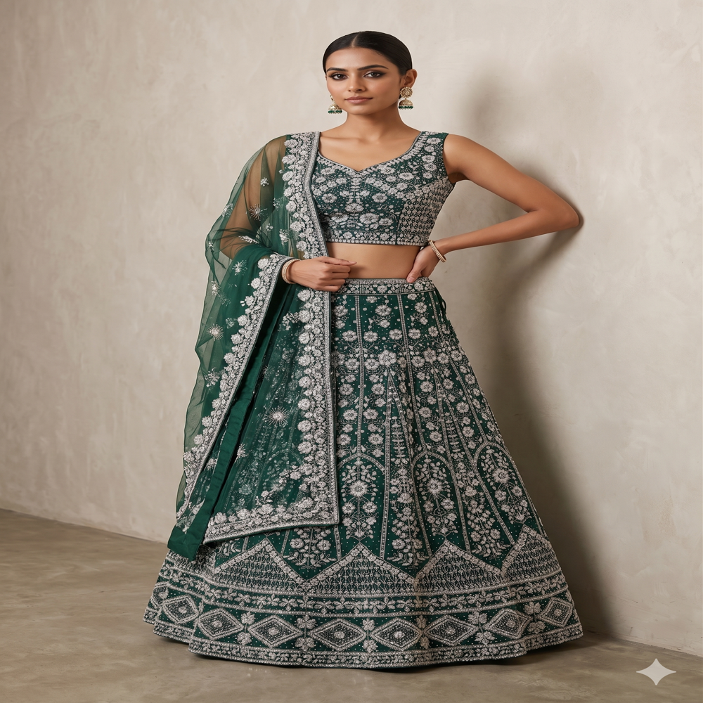 CTP-60350 Girls Beads Lehenga