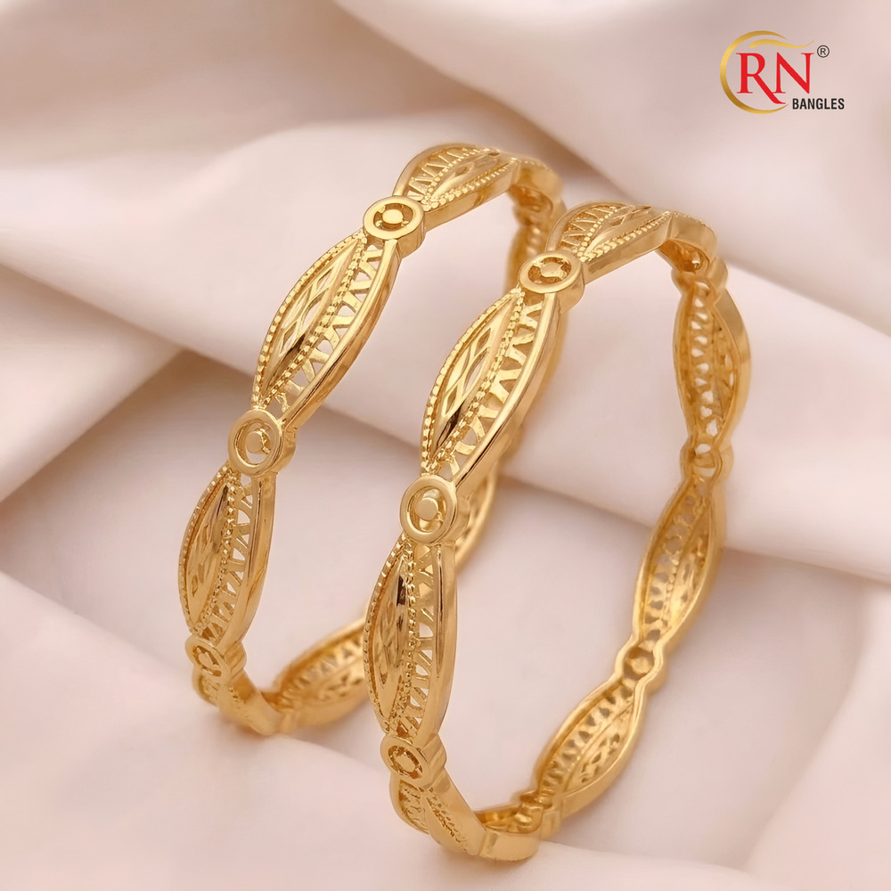 Gold Plated With AD Stone Bangles