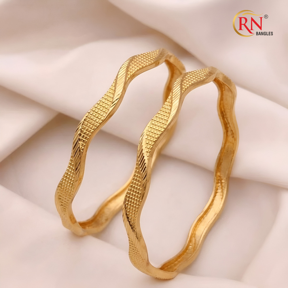 Gold Plated With AD Stone Bangles