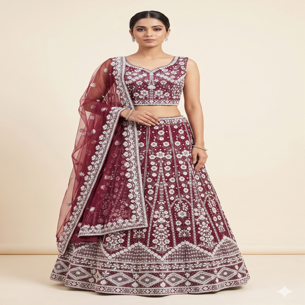 CTP-60350 Girls Beads Lehenga