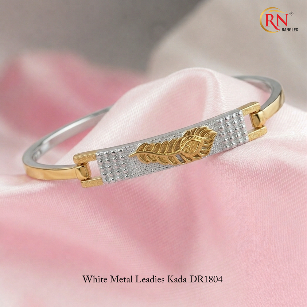 White Metal Ladies Kada - Occasion: Party
