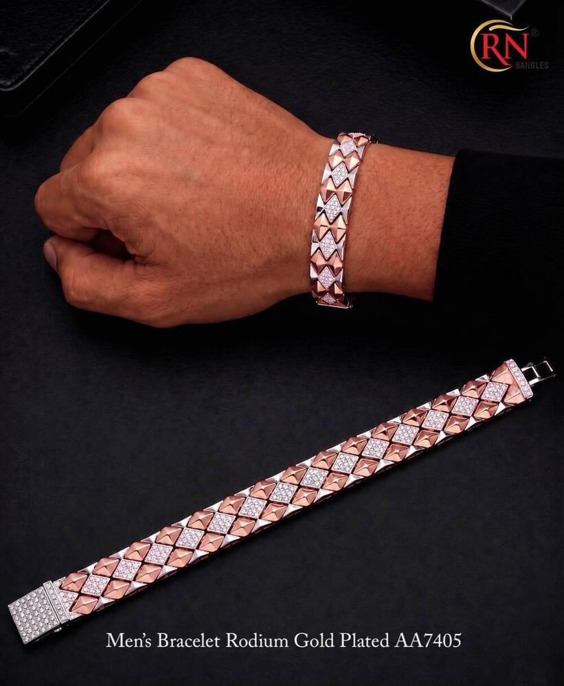 Rose Gold Men Bracelets - Occasion: Party