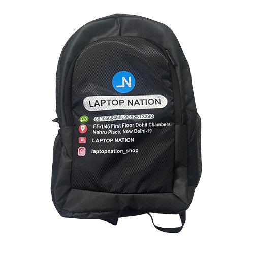 Black Laptop Bags - Design: Printed Branding Design On Front