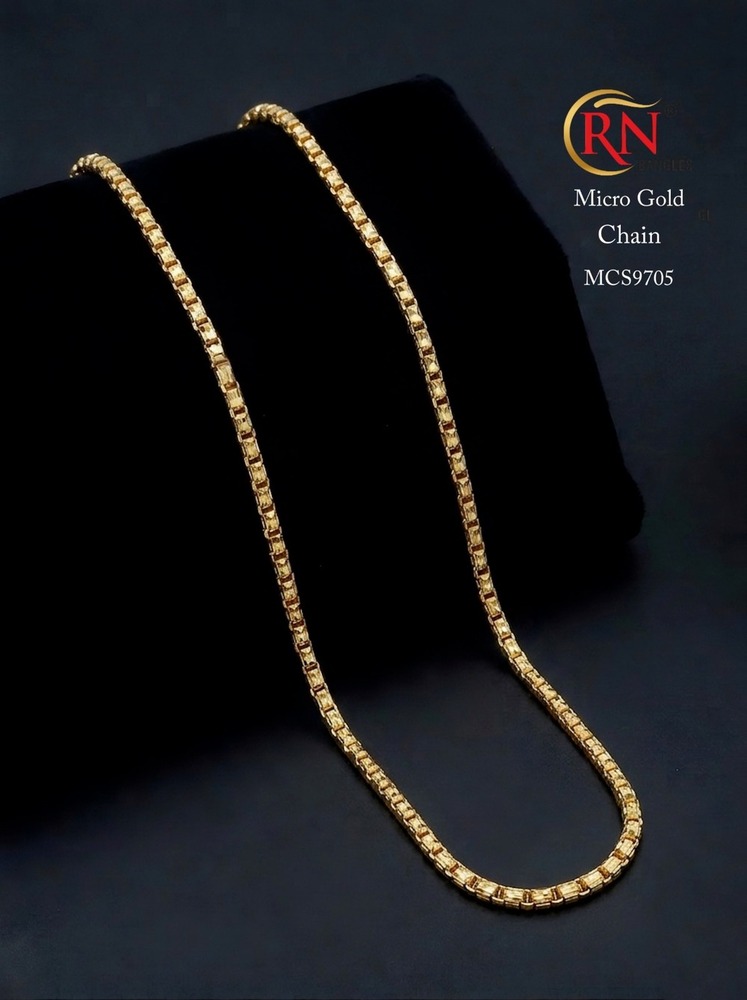 MCS9705 Micro Gold Mens Chain