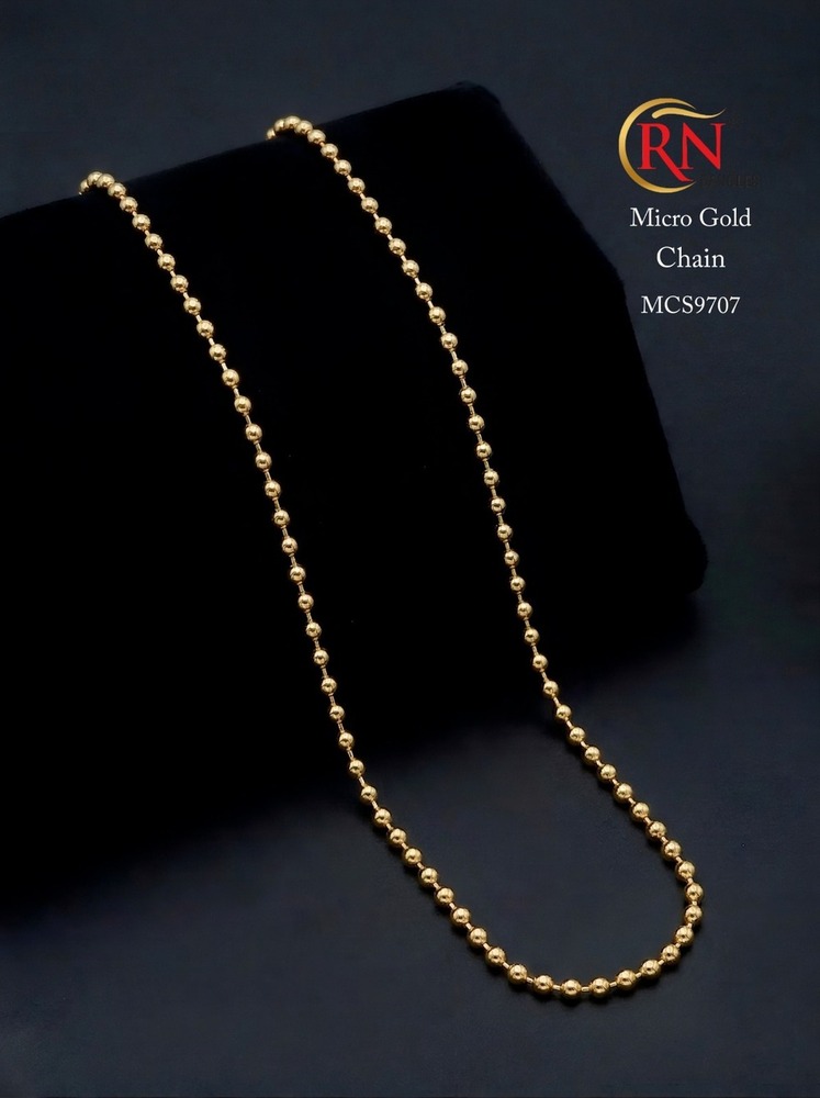 MCS9707 Micro Gold Mens Chain