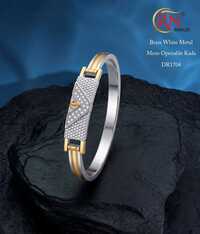 White Metal Mens Openable Kada