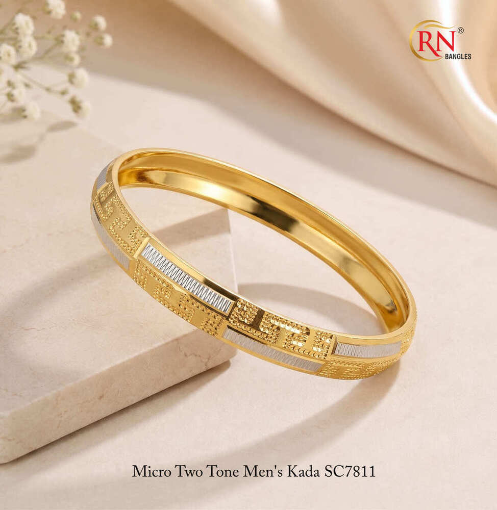 Gold Plated Mens Kada - Occasion: Party
