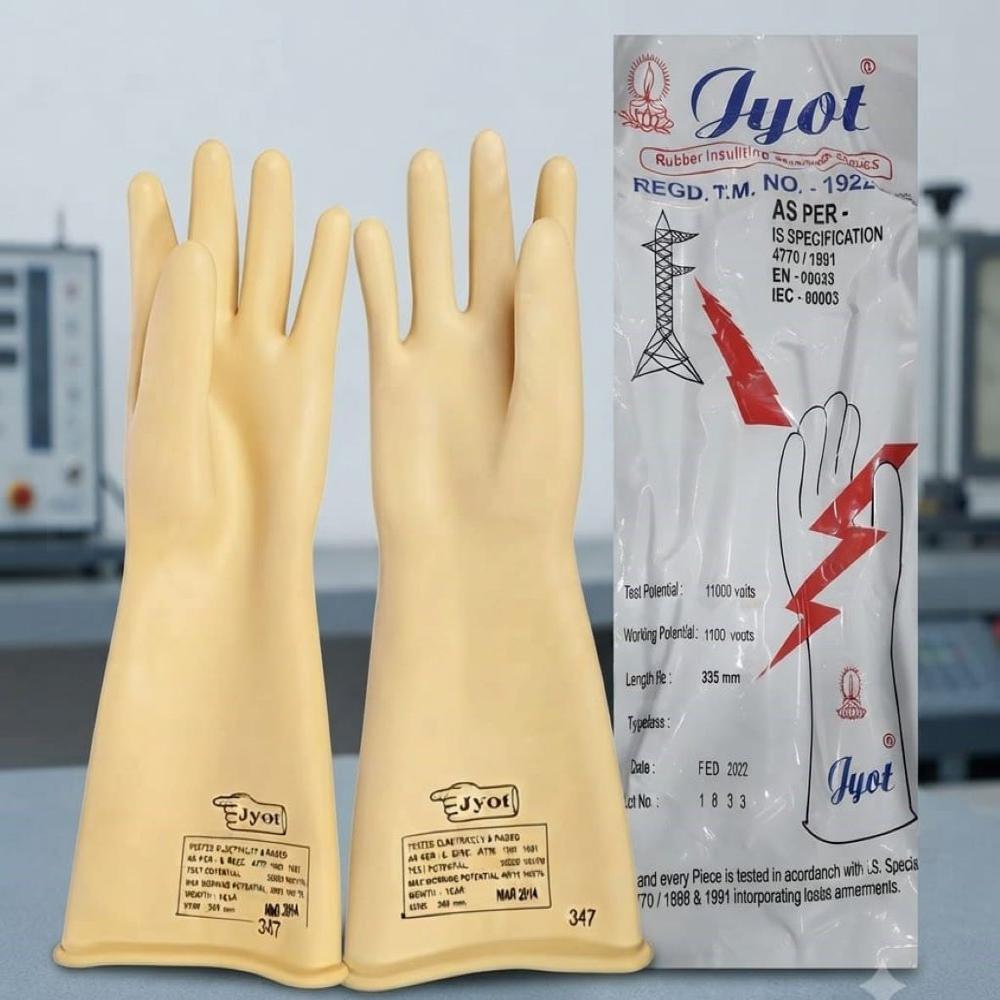 Jyot Make Electrical Rubber Hand Gloves