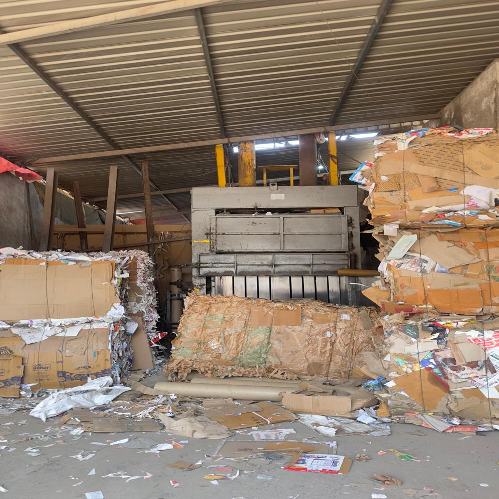 100 Ton Card Board Compactor Balling Press Machine