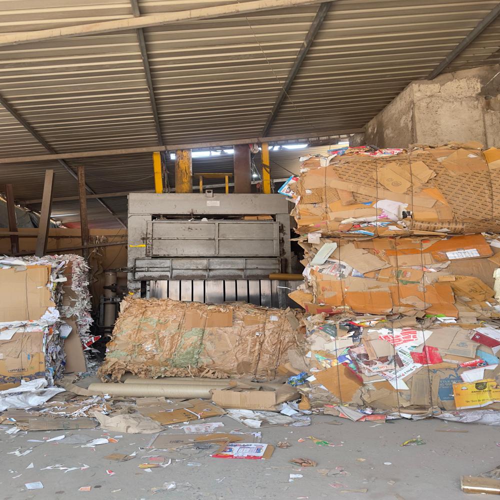100 Ton Card Board Compactor Balling Press Machine