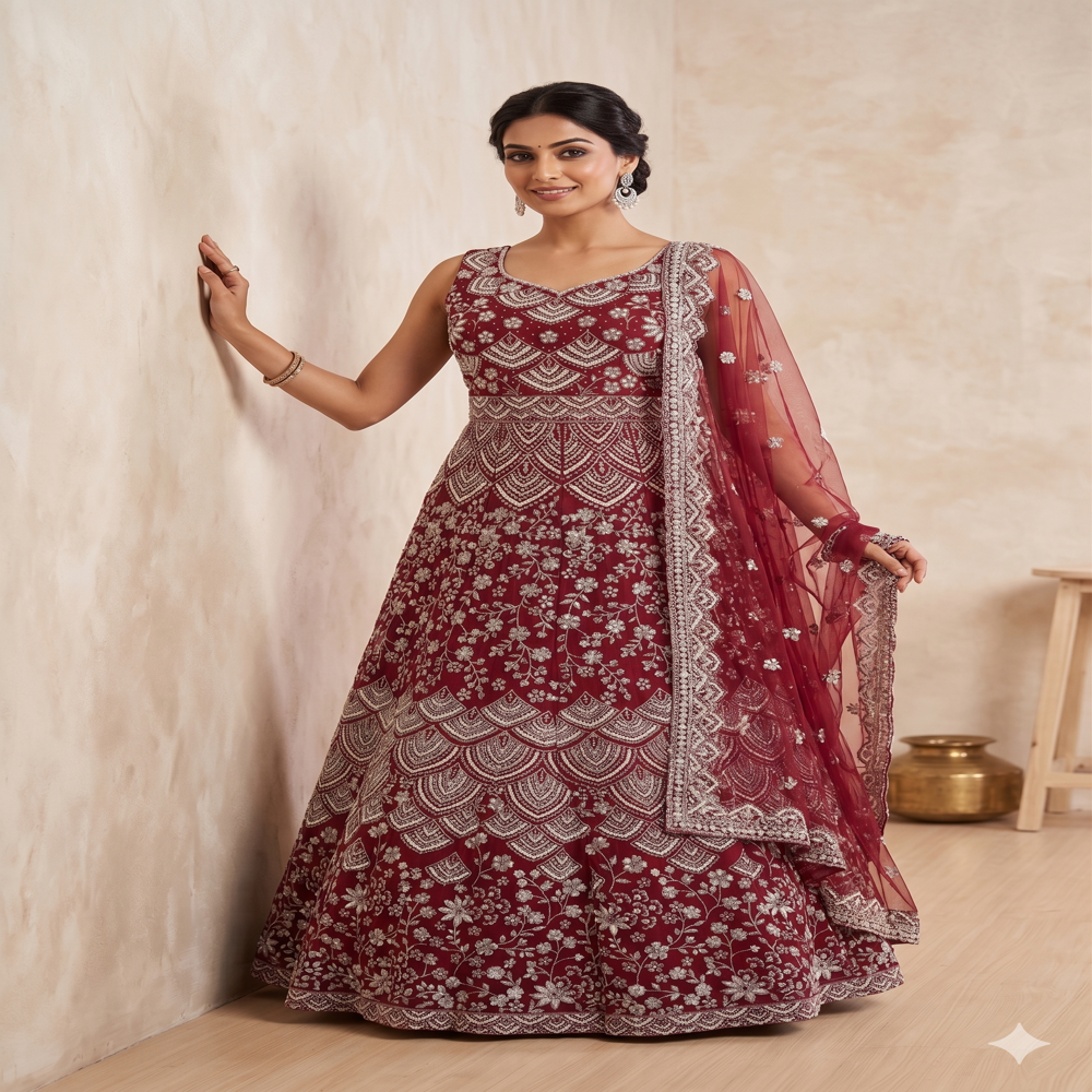 GW-70084 Designer Beads Work Gown