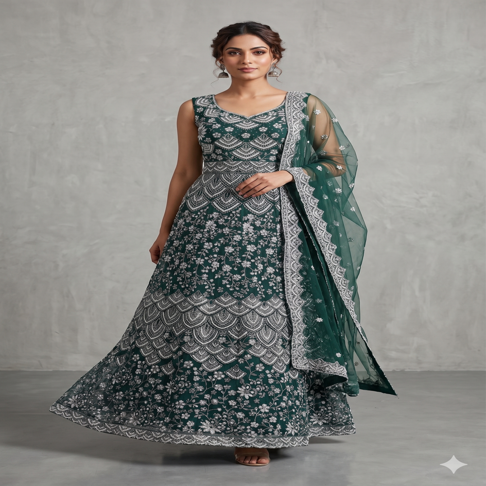 GW-70084 Designer Beads Work Gown