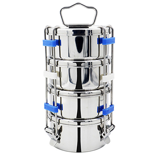 6x4 Leak Proof Round Tiffin Box
