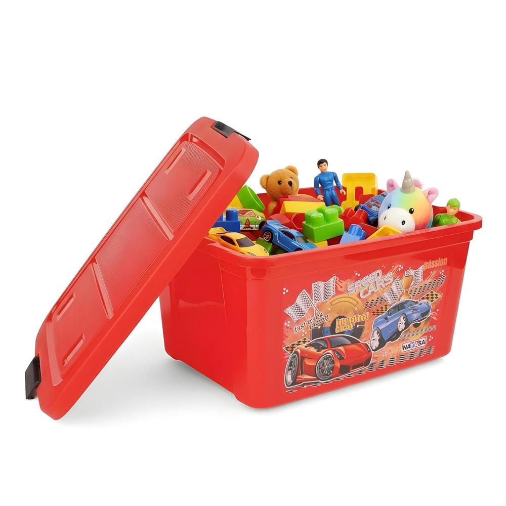 Nayasa Toy Box - Color: Red & Pink