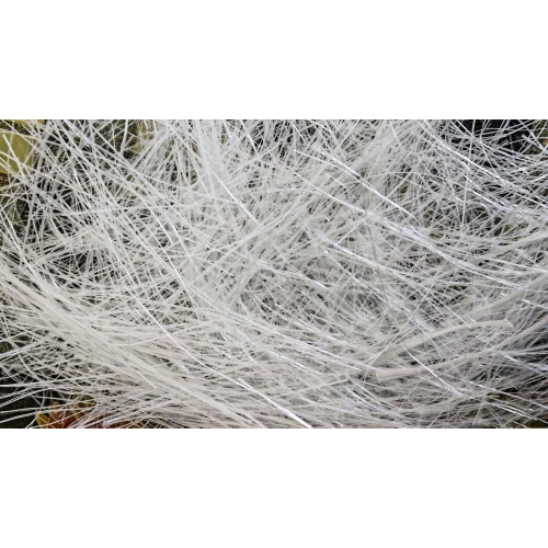 3 Inch White Raw Chura Fiber