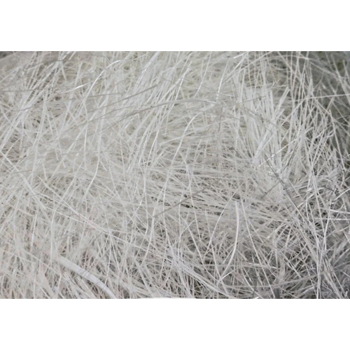 3 Inch White Raw Chura Fiber