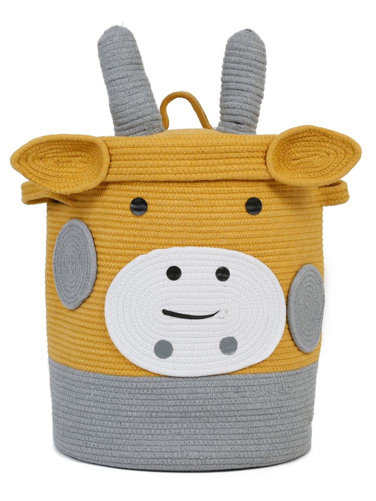 Yellow Cow Storage Basket