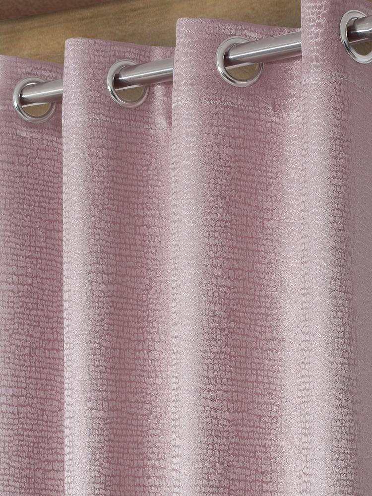 Blush Textured Curtain