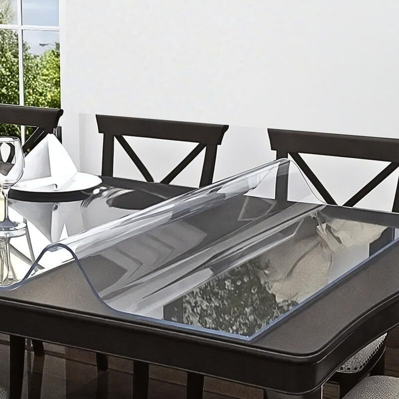 Transparent Crystal Clear PVC Table Cover