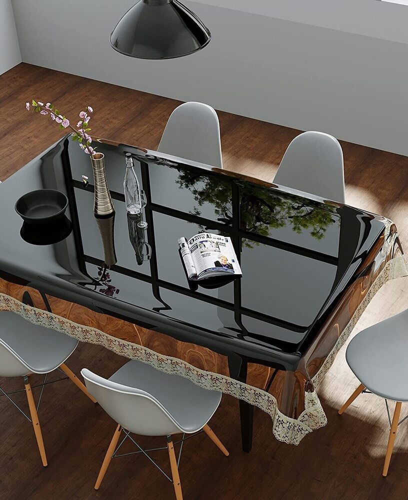 Transparent Crystal Clear Waterproof PVC Dining Table Protector