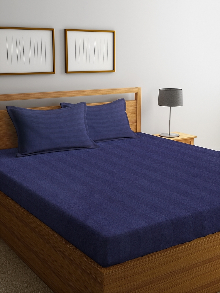 Blue Hotel Bed Sheet