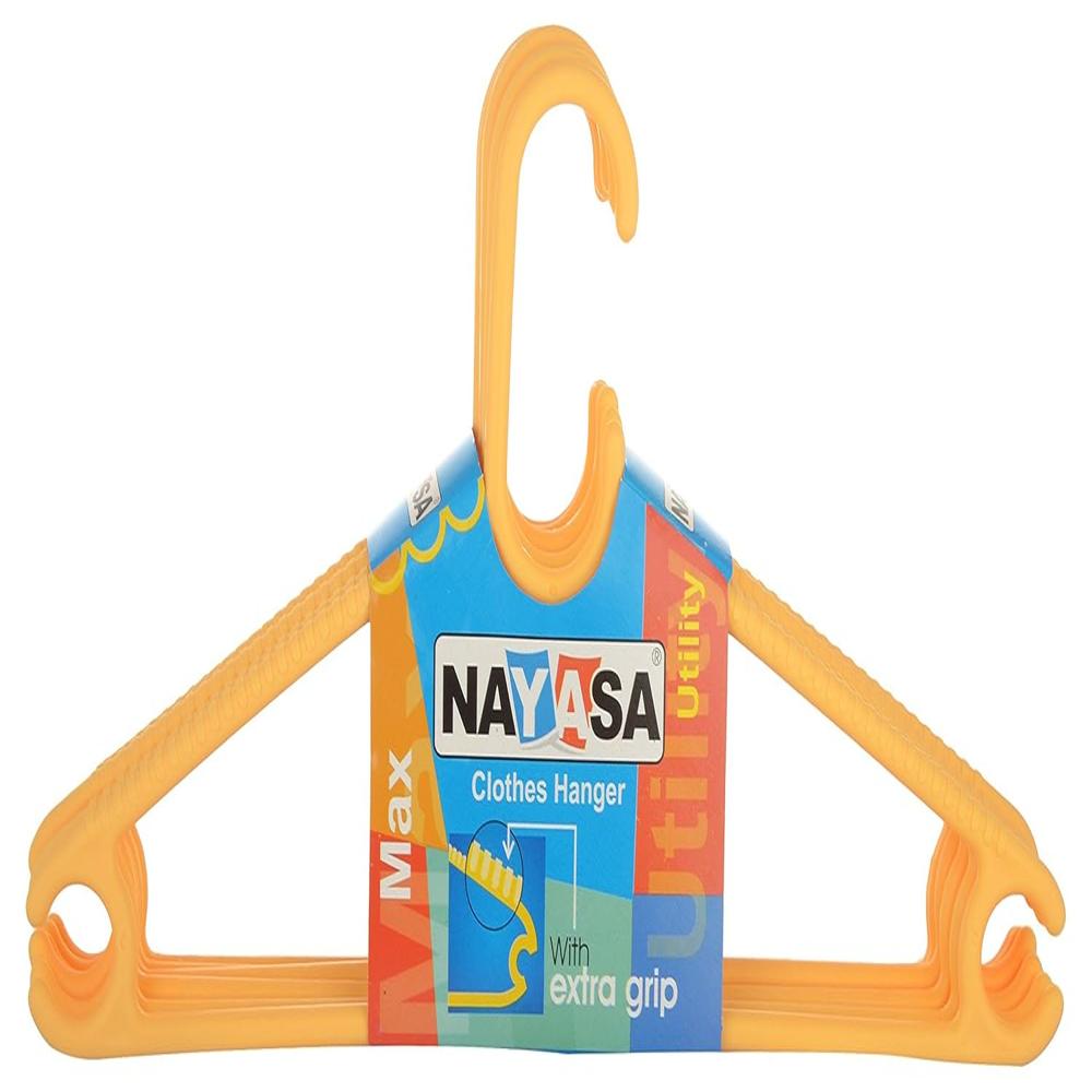 Nayasa Plastic Clothes Hangers Set of 6