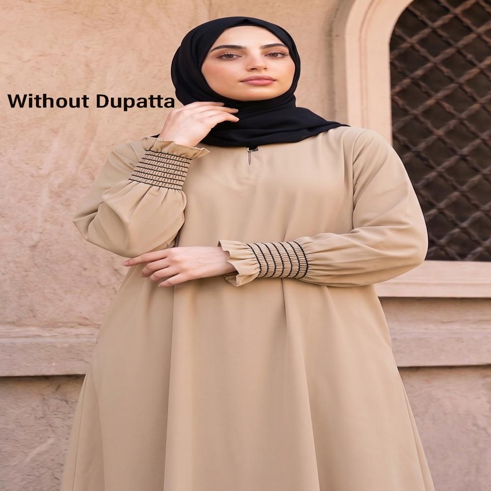 Biscuit Plain  Abaya,Burqa for Women,Traditional Burkha,Modest Abayas, Abaya Trends,Islamic Clothing,Stylish Dubai abaya,