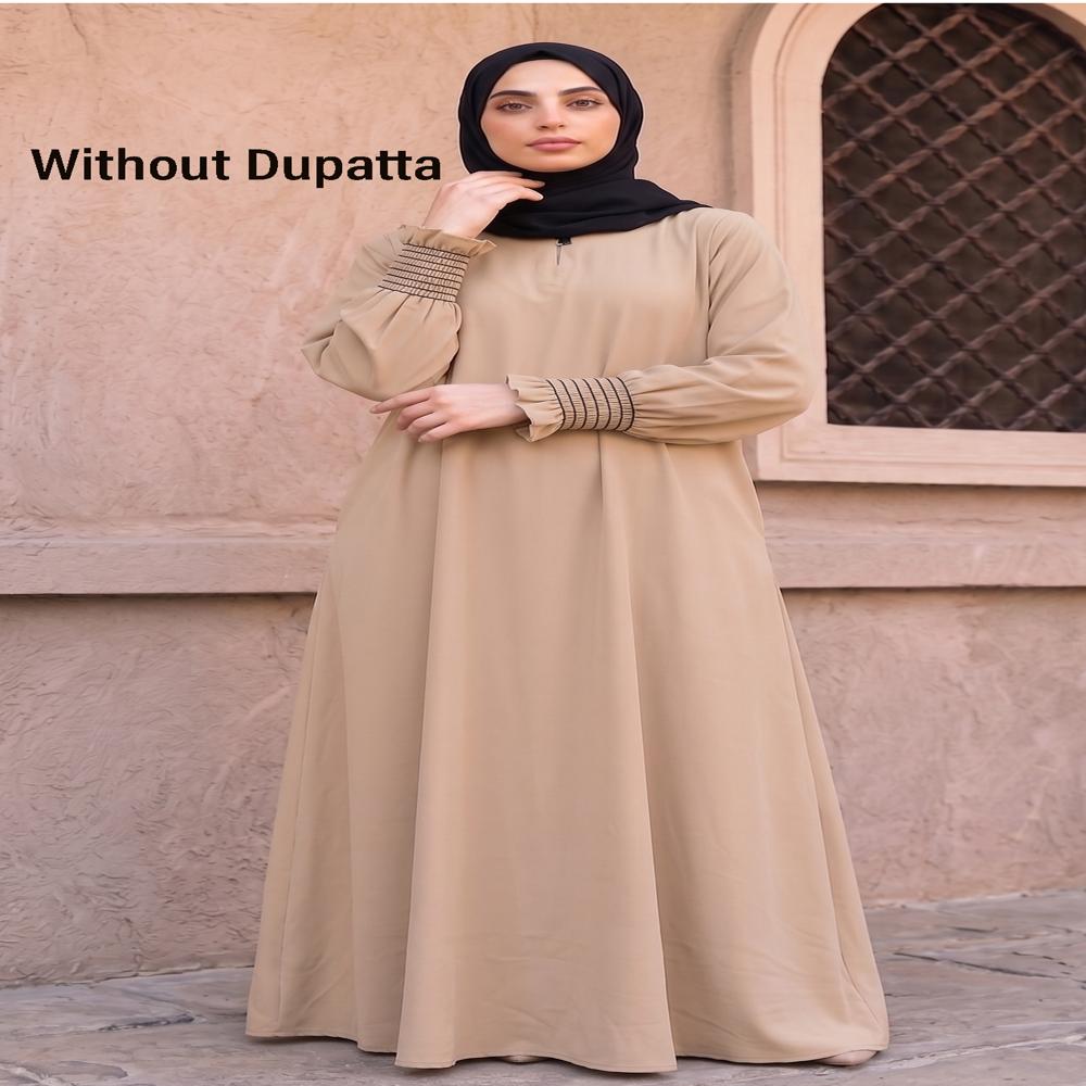 Biscuit Plain  Abaya,Burqa for Women,Traditional Burkha,Modest Abayas, Abaya Trends,Islamic Clothing,Stylish Dubai abaya,