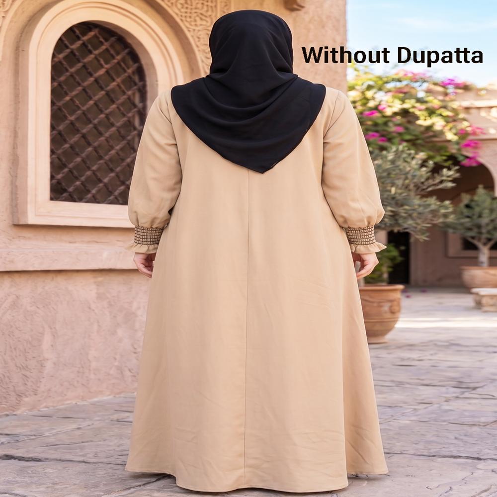 Biscuit Plain  Abaya,Burqa for Women,Traditional Burkha,Modest Abayas, Abaya Trends,Islamic Clothing,Stylish Dubai abaya,