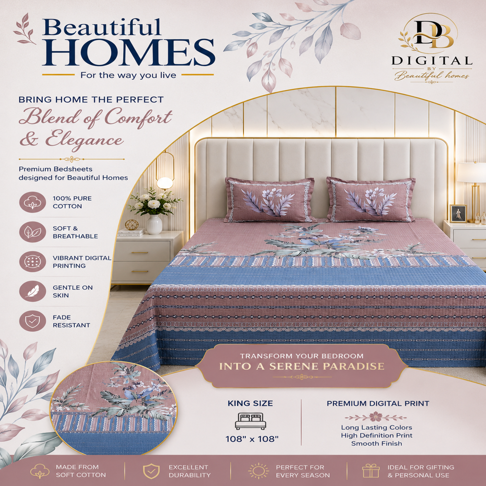 Digital Print Bedsheets