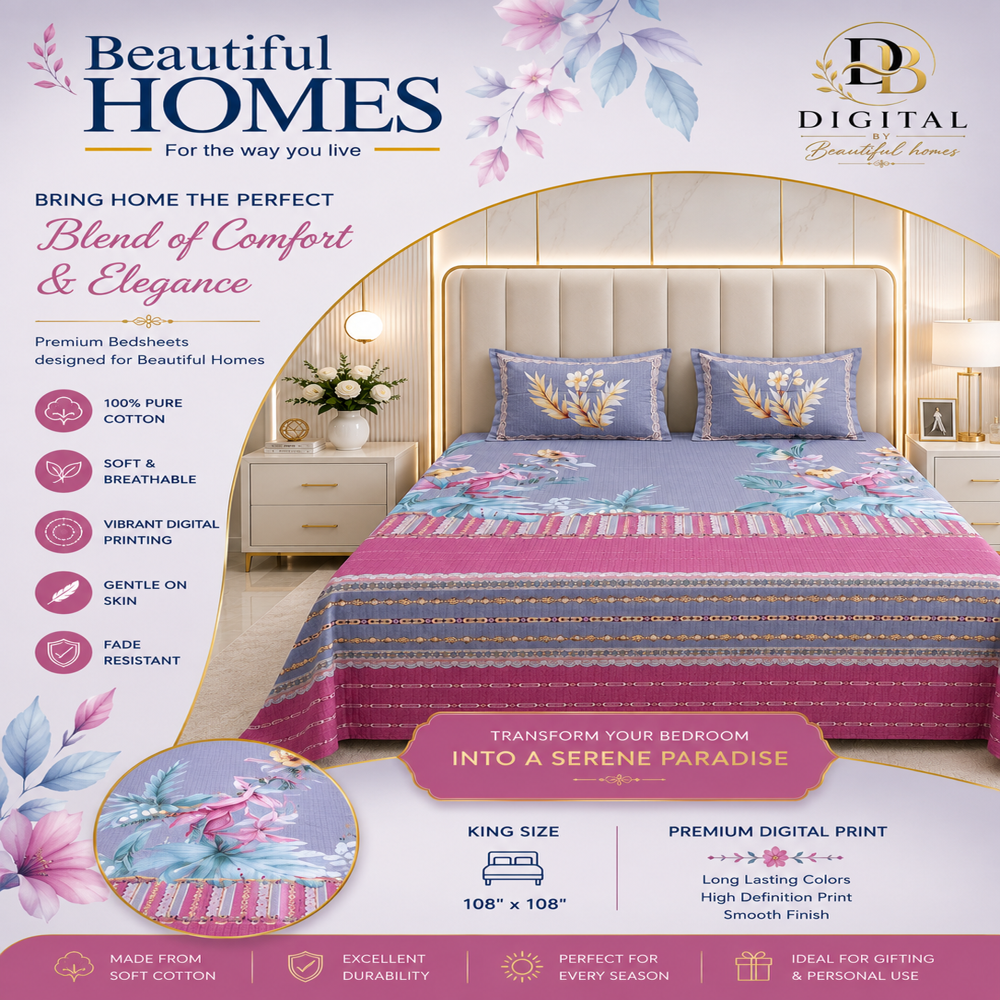 Digital Print Bedsheets