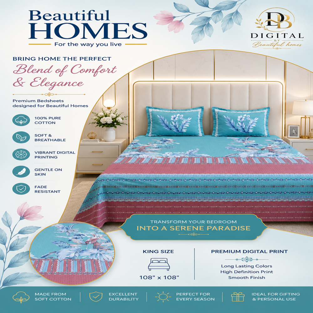 Digital Print Bedsheets