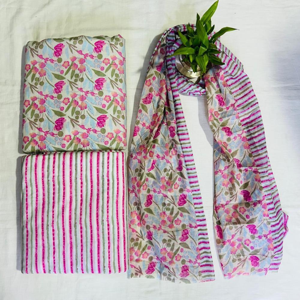 Cambric Cotton Dress Material