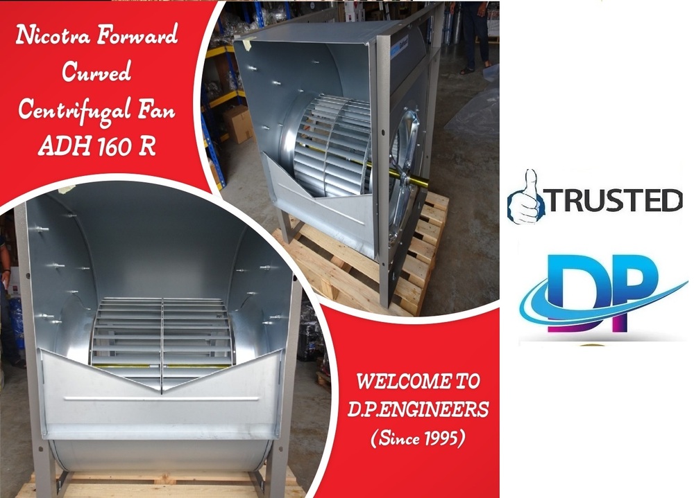 Nicotra Forward Curved Centrifugal Fan ADH 160 R | Double Inlet Belt Driven Fan