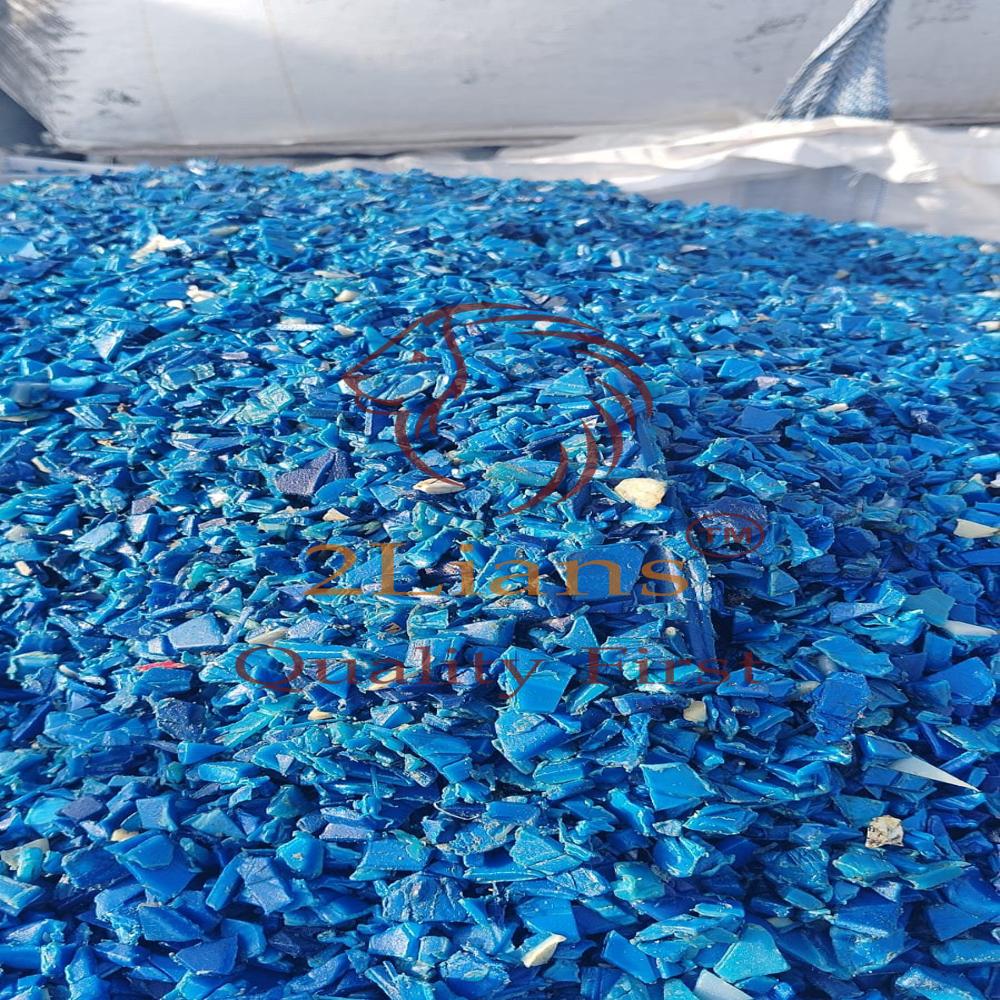 HDPE drums regrind blue