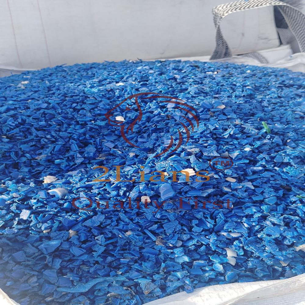 HDPE drums regrind blue