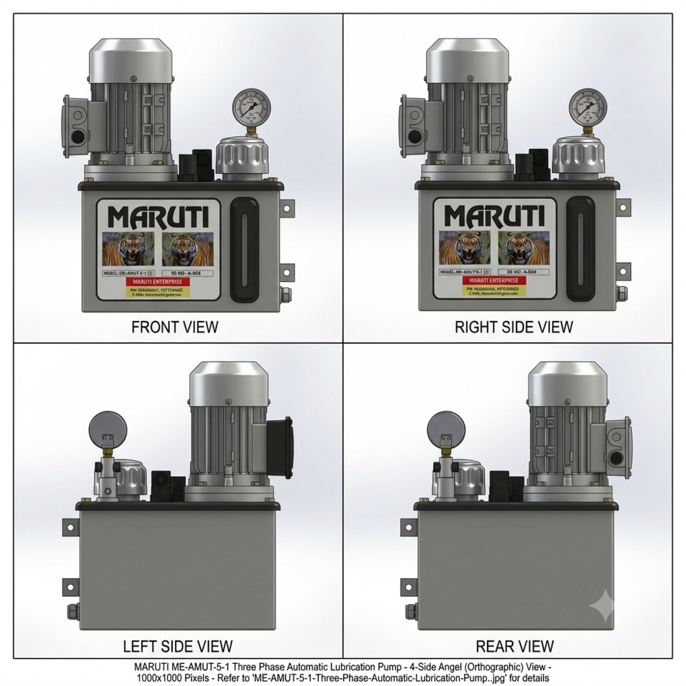 Single Phase Automatic Lubrication Pump - Flow Rate: 1 Lmp & 3 Lpm