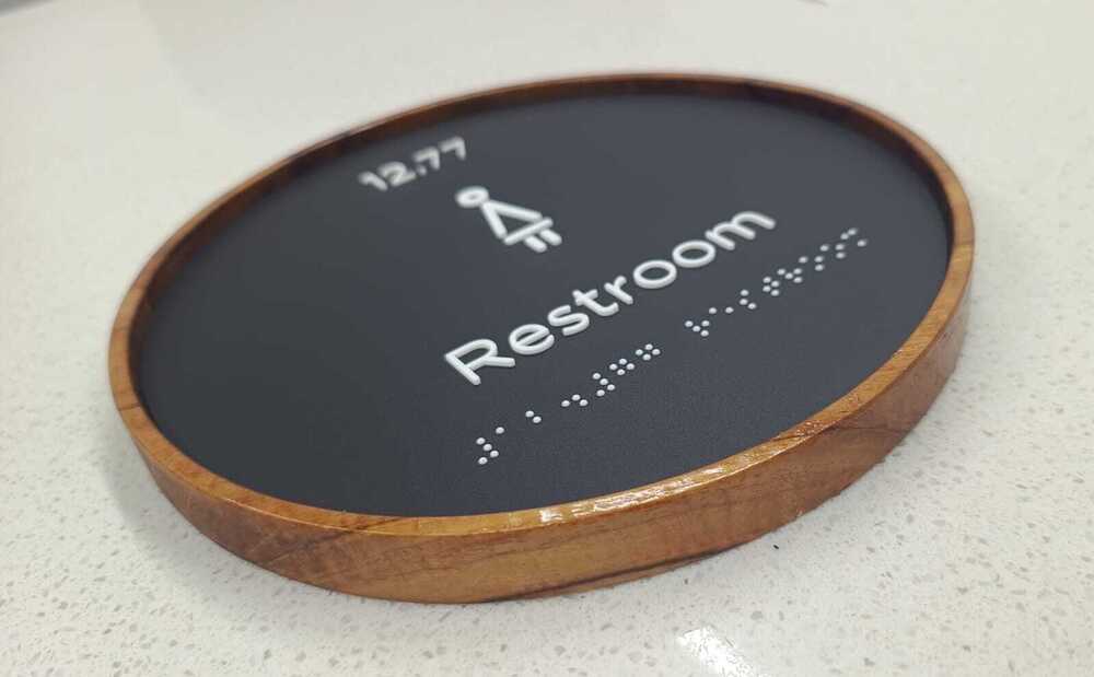 Ada Braille Bathroom Signs