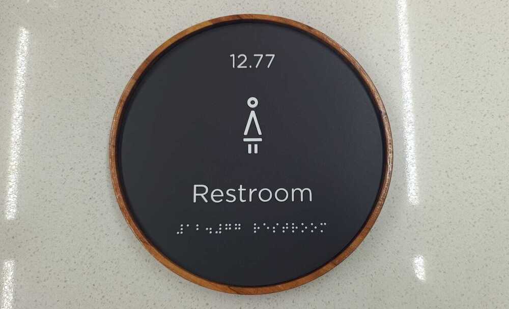 Ada Braille Bathroom Signs
