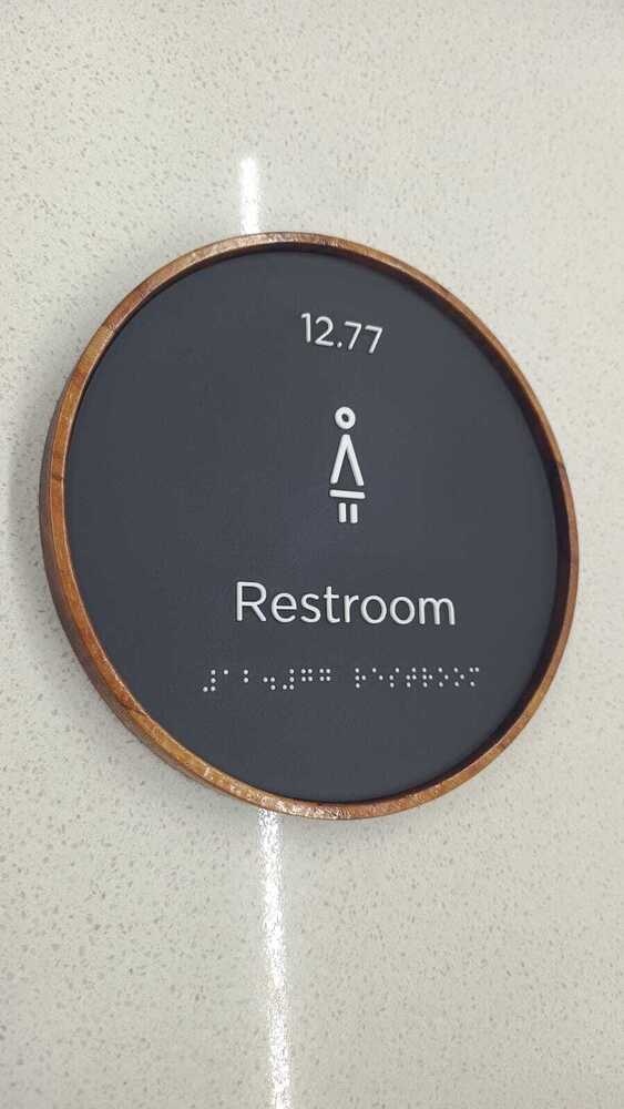 Ada Braille Bathroom Signs