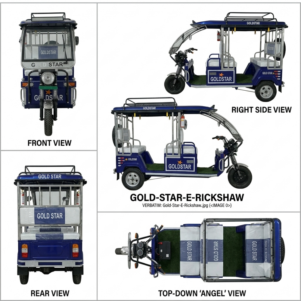 Gold Star E Rickshaw