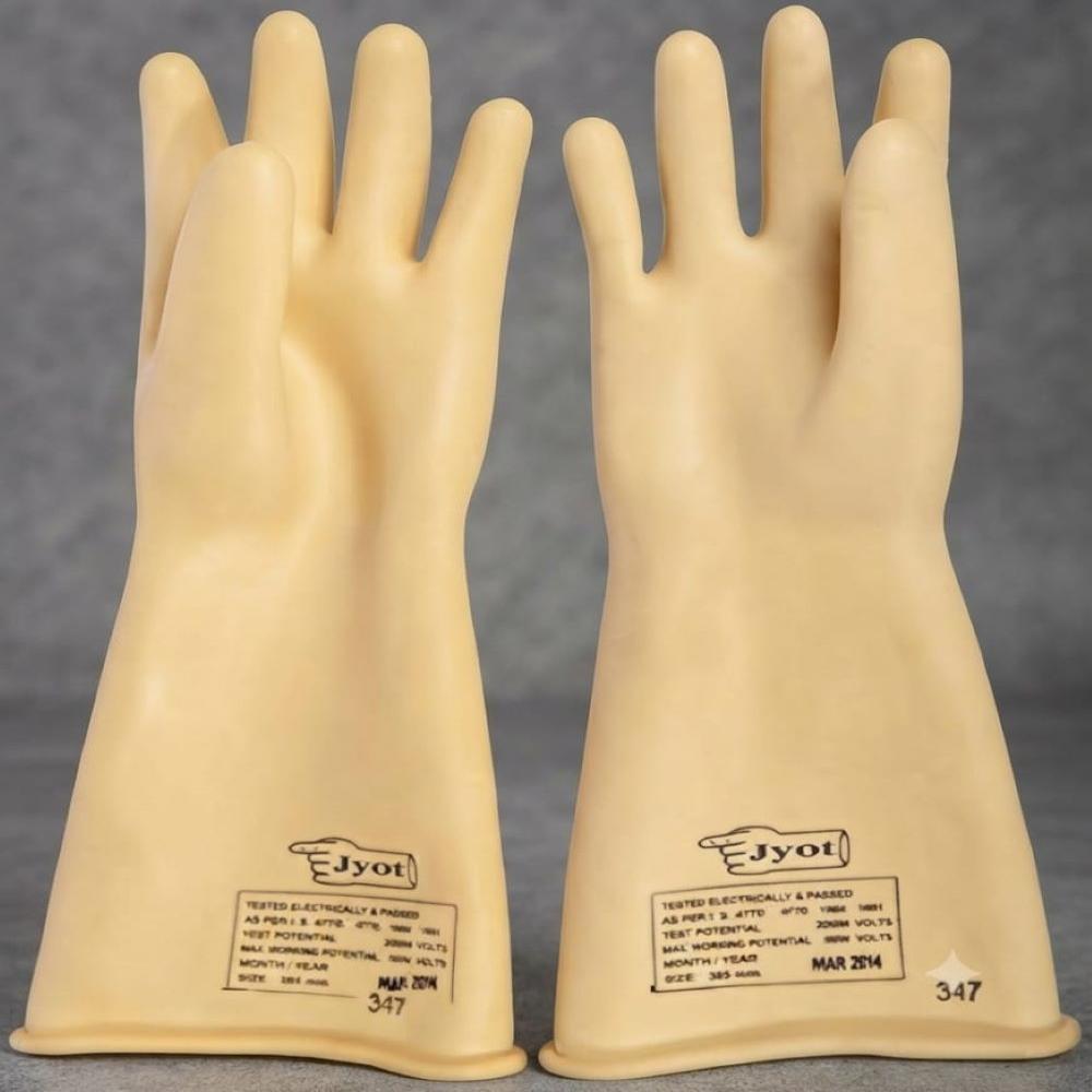 Jyot Make 33 kv  Electrical Rubber Hand Gloves
