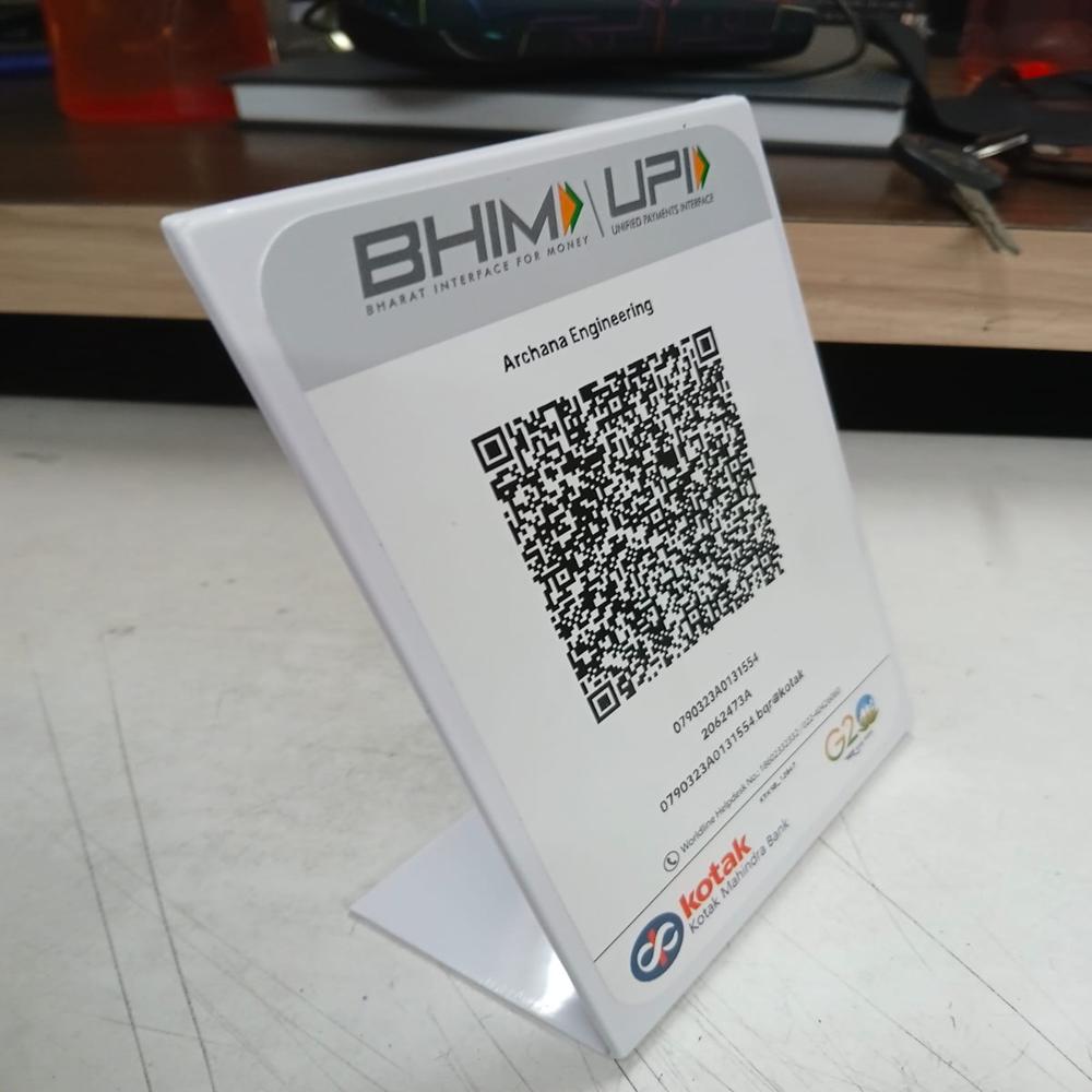 Qr कोड स्टैंड - अर्चना इंजीनियरिंग