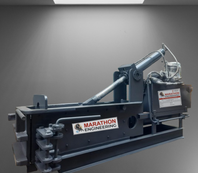 Double Action Manual Door & Manual Ejector Scrape Metal Baler Machine