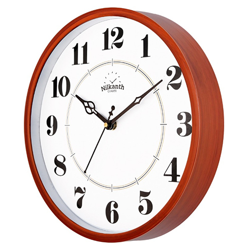 Wall Clock 2007 Orange Wood