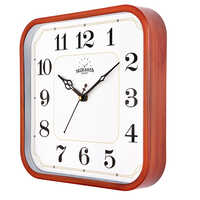 Wall Clock 2008 Orange Wood