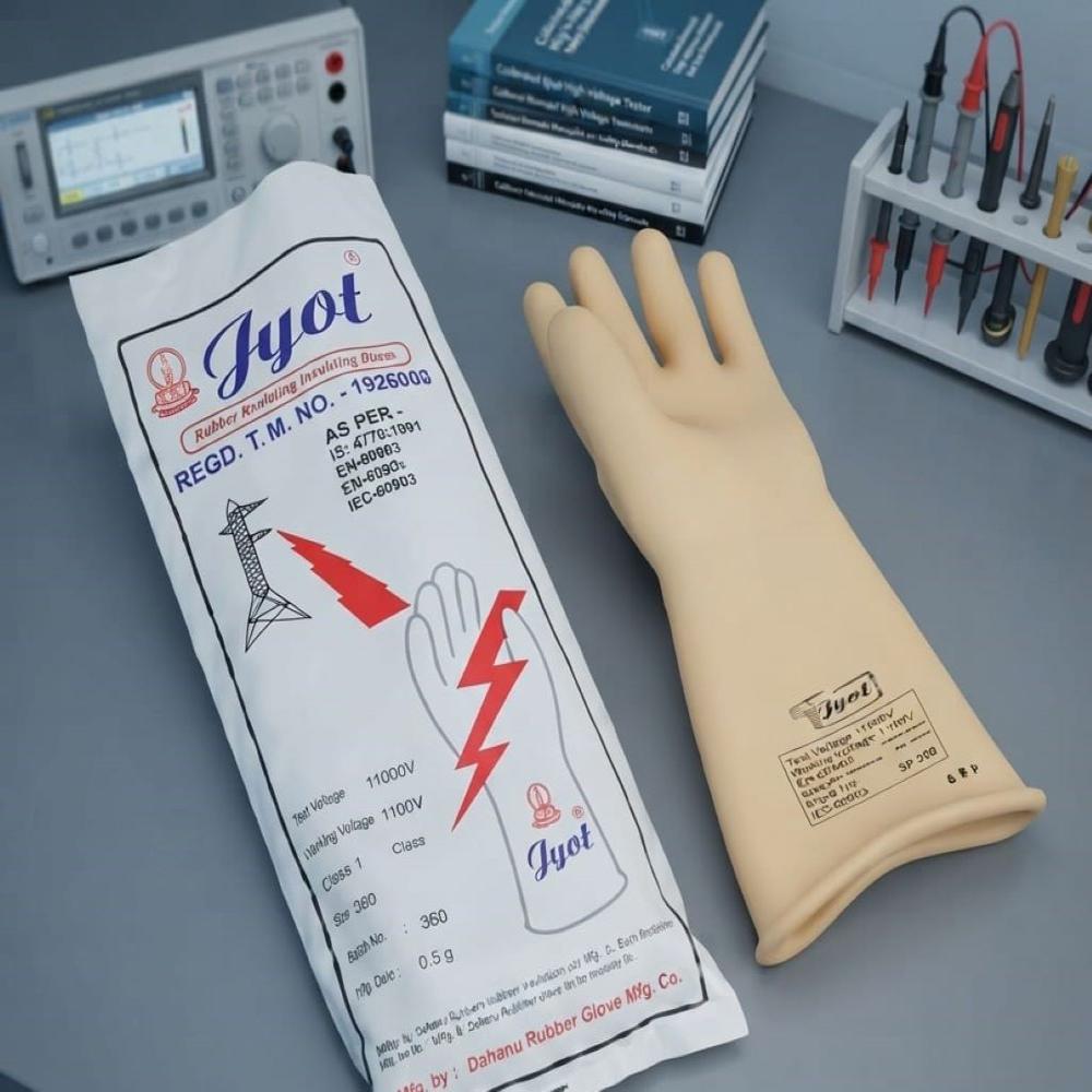 Jyot Make 11KV Electrical Hand Gloves 