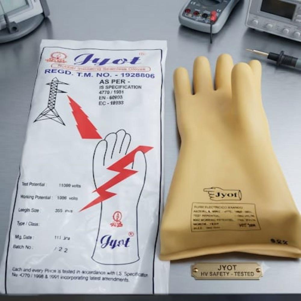 Jyot Make 11KV Electrical Hand Gloves 